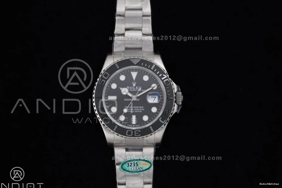 Yacht-Master Bracelet Titanium SH Edition 1:1 EyeCatching On Titanium Black Dial Best 226627 Clean 1206 1006